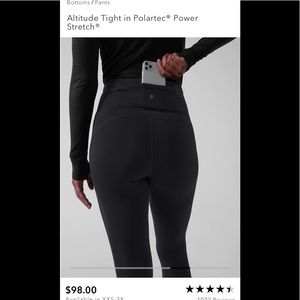 Athleta fleece lined leggings